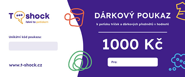 Dárkový poukaz v hodnotě 1000 Kč