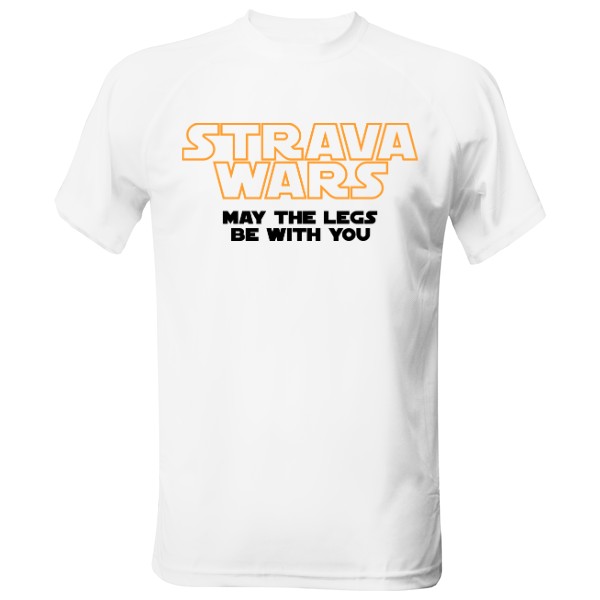 Pánské funkční tričko s potiskem Strava wars - may the legs be with you